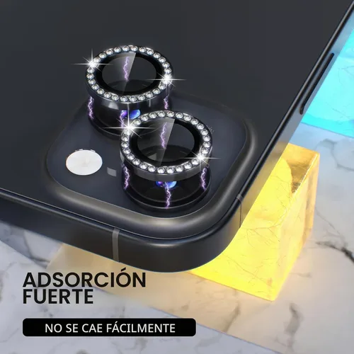 Vista 6 de Choiche Compatible para iPhone 15/iPhone 15 Plus Protector de Lente de Cámara Brillante, Vidrio Templado 9H Cubierta de Cámara Protector de Pantalla