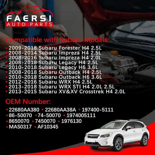 Vista 8 de FAERSI Medidor de sensor de flujo de aire masivo MAF 22680-AA380 compatible con 2009-2014 Forester 2008-2014 Impreza 2008-2014 Legacy 2008-2014