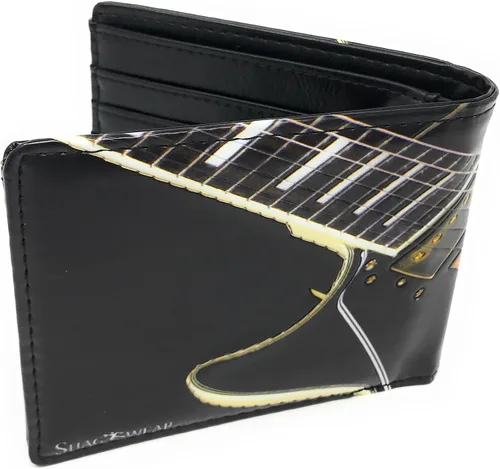 Vista 3 de Shag Wear Cartera plegable de guitarra para hombre, guitarra eléctrica, Moderno