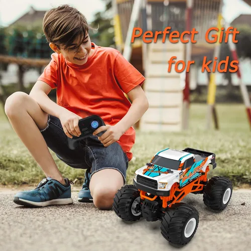Vista 7 de Camión monstruo RC a escala 1:16 - Camión todo terreno de 2.4GHz para niños de 4 a 12 años, camión RC todoterreno de 20 Km/h, regalo de Navidad