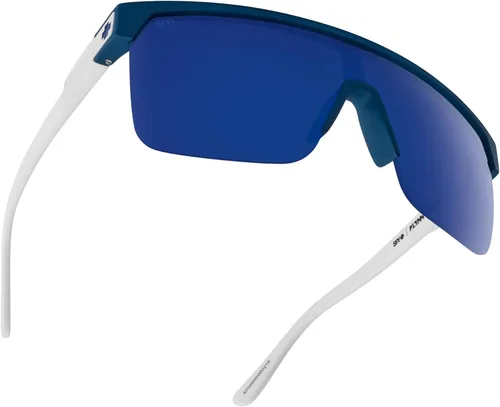Vista 6 de SPY Flynn 5050 Matte Blue Matte WHT - Happy GRY Grn Espejo Azul