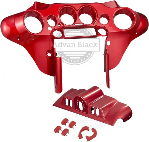 Vista 14 de Moto Onfire Kits de carenado interior delantero Big Blue Pearl para los modelos Harley FL Touring '96-'13