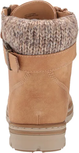 Vista 3 de CLIFFS BY WHITE MOUNTAIN Zapatos Kelsie - Botines para mujer con cordones, Blanco
