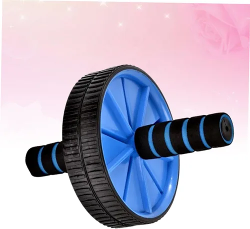 Vista 5 de Rueda de rodillo abdominal para ejercicio abdominal, para entrenamiento de núcleo, rebote automático, rueda abdominal, silencio abdominal
