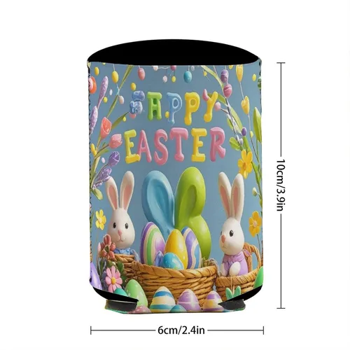Vista 3 de Happy Easter Cup Sleeve Reusable Iced Coffee Sleeves Cute Insulated Cup Sleeve for Cold Beverages Coffee Cup Holder Fits All For Regular Size Bottles
