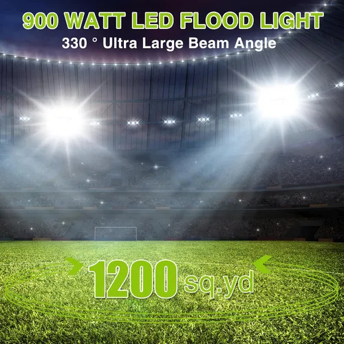 Vista 21 de STASUN - Luz de inundación LED para exteriores, 150 W, 15000 lúmenes, 6000 K, luz blanca IP66, impermeable, luz de estacionamiento comercial, 3