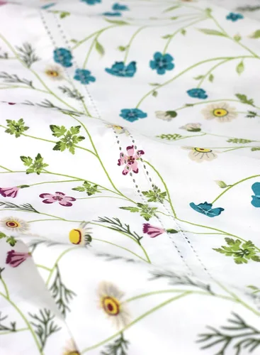 Vista 3 de Melange Home Serie 400TC Wildflower, juego de sábanas Queen, multicolor
