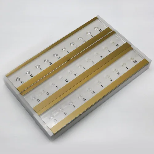 Vista 3 de D-M 10Color piedra cz Master clasificación SET