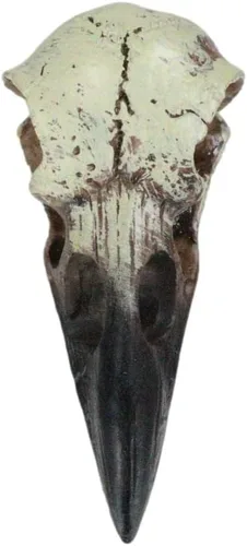 Vista 9 de Ebros Gift Huginn and Muninn - Colgante pequeño de relicario, cuervo cuervo, calavera, talismán, accesorio de joyería, osario, escultura macabra
