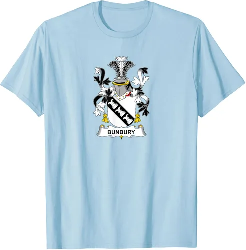 Vista 29 de Bunbury Coat of Arms - Camiseta con escudo familiar Negro