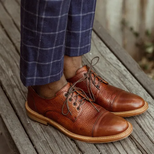 Vista 4 de TAFT Rome - Zapatos de vestir de cuero de grano completo para hombre