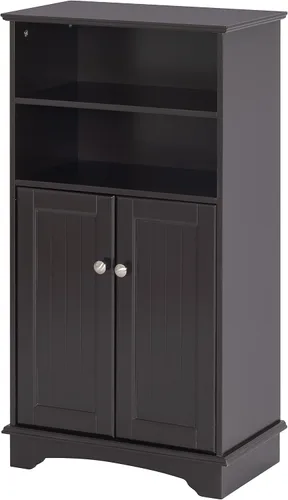 Vista 3 de Spirich Armario de almacenamiento de baño moderno de madera espresso, 23.62 pulgadas de ancho x 11.81 pulgadas de profundidad x 40.15 pulgadas