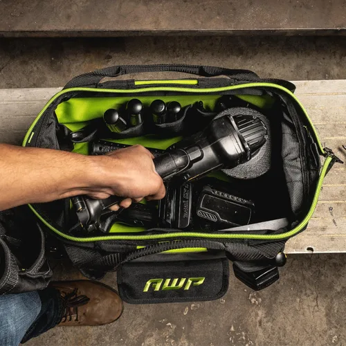 Vista 30 de Bolsas de herramientas AWP, bolsa de herramientas premium, negra, bolsa de herramientas duradera, para profesionales y contratistas