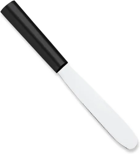 Vista 7 de Rada Cubertería Super Spreader - Cuchillo para esparcir hecho de acero inoxidable con mango de aluminio cepillado fabricado en Estados Unidos