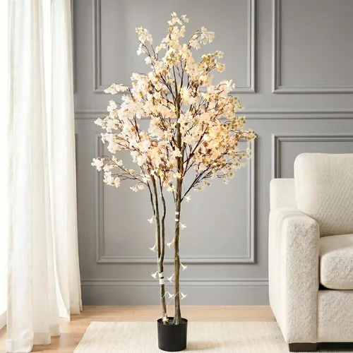 Vista 9 de Orange Faux Wildflowers for Fall Decor, Artificial Mum Look For Porch