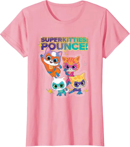 Vista 13 de Disney Junior SuperKitties Pounce! Camiseta de equipo completo, talla S