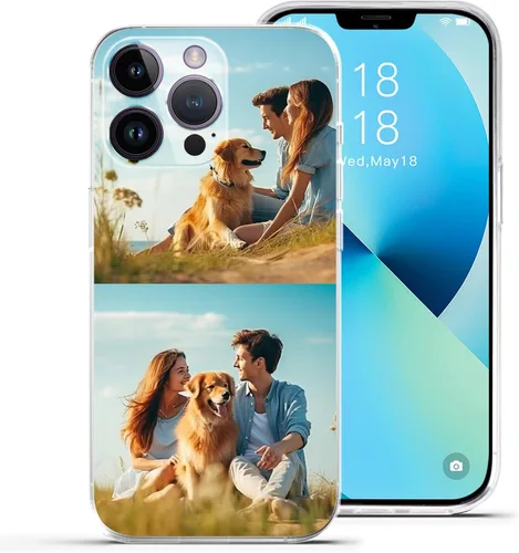 Vista 7 de Funda personalizada para teléfono, compatible con iPhone 16 15 14 13 12 11 Pro Max Mini Plus Xr X, diseña tu propia funda personalizada para 1 Foto