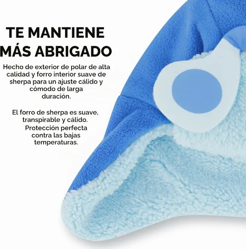 Vista 4 de Nick Boys' Winter Hat and Mitten Set, Blue's Clues Toddler Beanie for Kids Ages 2-4 Tejido azul con forro polar