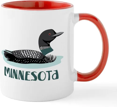 Vista 16 de CafePress Loves Me In Minnesota Taza de café de cerámica de 11 oz (11.0 fl oz)