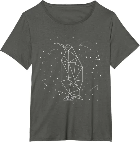 Vista 64 de Sternbild Penguin Constellation Emperor Sea Bird Penguin Camiseta Negro