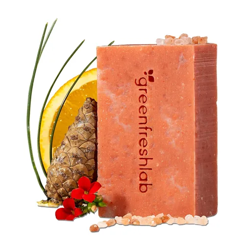 Vista 10 de Jabón exfoliante Clove & Cinnamon para hombres o mujeres con avena orgánica, aceites orgánicos, veganos, totalmente naturales, veganos y sin