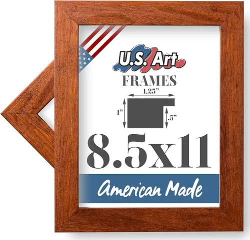 Vista 96 de Marco de fotos de 4 x 6 pulgadas, acabado envuelto suave, plano de 1.25 pulgadas de ancho, bronce oscuro envejecido, 100% madera americana compuesta