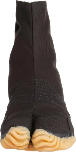 Vista 2 de MATSURI Jog 6 Botas Tabi de algodón negro para hombre, negro