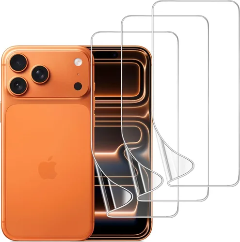 Vista 14 de Paquete de 3 protectores de pantalla de TPU para iPhone 13/13 Pro de 6.1 pulgadas, película de hidrogel transparente HD transparente suave