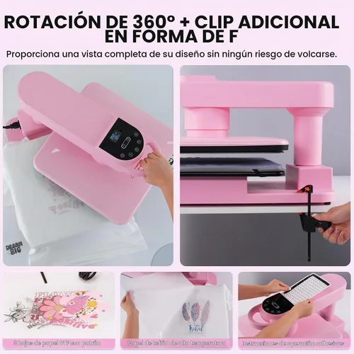 Vista 7 de Máquina de prensa de calor automática Whubefy 15x15