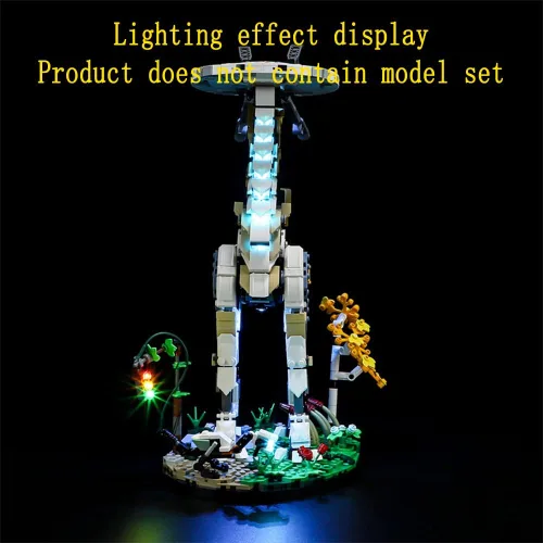 Vista 5 de GEAMENT Kit de luces LED compatible con Lego Horizon Forbidden West:Tallneck - Juego de iluminación para modelo de construcción 76989