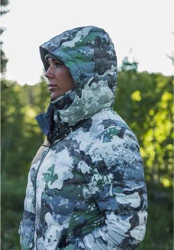 Vista 5 de Chaqueta aislante sintética Dunitas para mujer - Chaqueta de caza de camuflaje para mujer