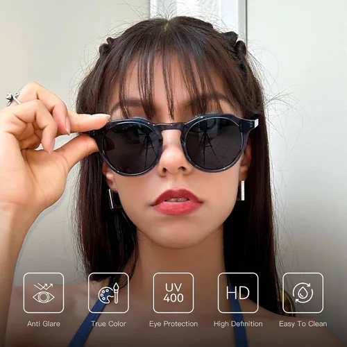 Vista 33 de ZENOTTIC Gafas de sol polarizadas redondas vintage para hombres y mujeres con protección UV400