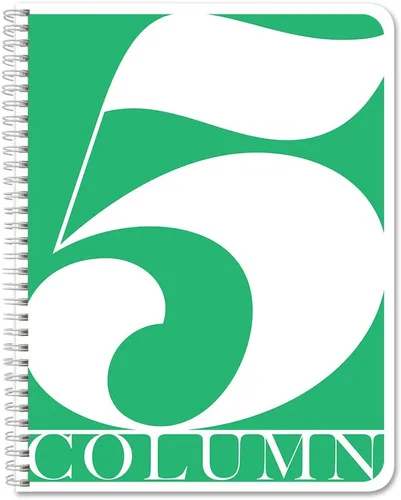 Vista 21 de BookFactory Libro de 2 Columnas/Cuaderno Columnar de Tapa Dura (Libro Columnar de Dos Columnas) Libro de Registro - Tapa Dura Laminada Suave al