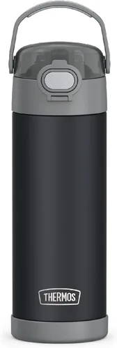Vista 33 de THERMOS FUNTAINER Botella aislada al vacío de acero inoxidable de 16 onzas con tapa ancha de canalón, MINECRAFT