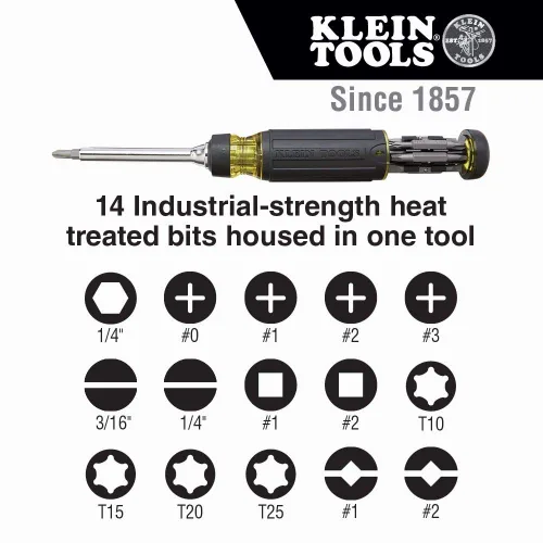 Vista 7 de Klein Tools Juego de destornilladores de precisión (39 bits) y destornillador de trinquete 15 en 1