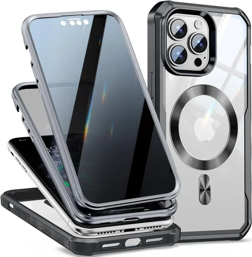 Vista 21 de [Bucle de CD + protector de pantalla de privacidad] Funda magnética para iPhone 7/8/SE 2020/SE3, [protección contra caídas de grado militar]