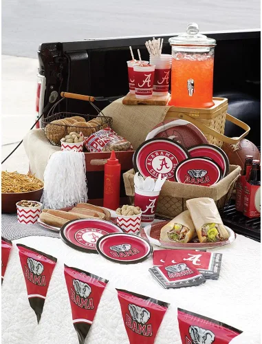 Vista 2 de Creative Converting Alabama Crimson Tide - Vasos de plástico (8 unidades), multicolor (20 onzas)