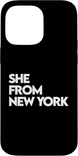 Vista 21 de She from New York Shirt, She's from NY NYC, Bronx, 713 832 Case for iPhone 17