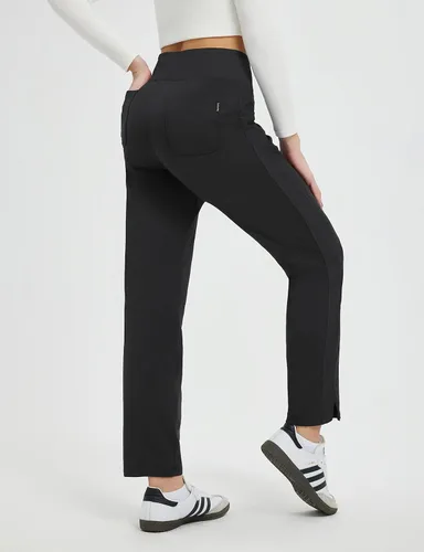 Vista 2 de baleaf Pantalones con forro polar para mujer, pantalones térmicos de viaje, para clima frío, golf, senderismo, nieve, trabajo, casual