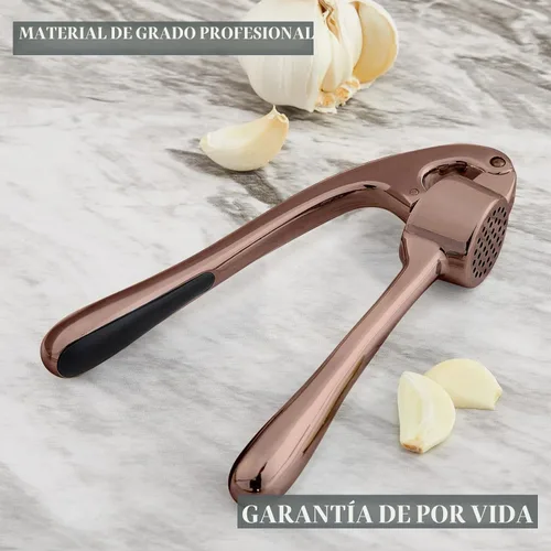 Vista 6 de Prensa de ajos premium, picadora de ajos profesional, fácil de exprimir y limpiar, a prueba de óxido y apta para lavavajillas, eficiente trituradora