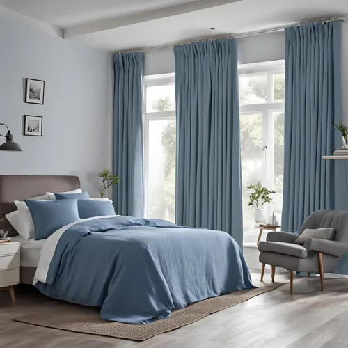 Vista 36 de Cortinas de lino sintético, 2 paneles de 50 pulgadas de ancho (tamaño personalizado, para pedidos personalizados), 17 opciones