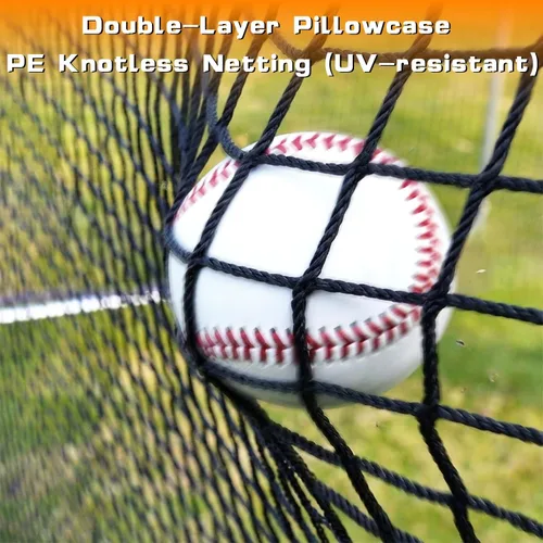 Vista 3 de Gagalileo Baseball L-Screen Protective Pitching Net: 7x7FT Portable for Batting Cage Backyard Practice - Coaches Parents Youth Training Beisbol