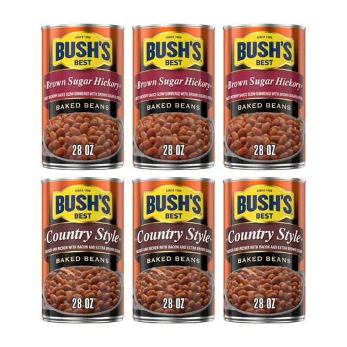 Vista 10 de Bush's Best Paquete variado de frijoles horneados dorados y frijoles blancos Hominy de 1 CT