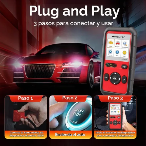 Vista 7 de Autel AutoLink AL529HD, lector de código de vehículo, escáner de código AL529 OBD2 avanzado, AutoVIN lectura de códigos mejorados
