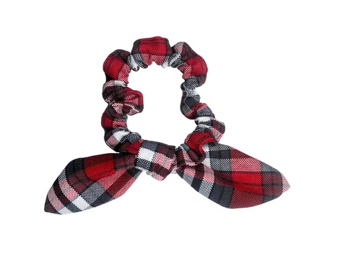 Vista 28 de Back to School/Uniform Plaid Scrunchie bunny ear Bowknot/School Uniform Plaid/Ponytail Bow Scrunchie/Plaid Accessories (Plaid 42-Bernards)