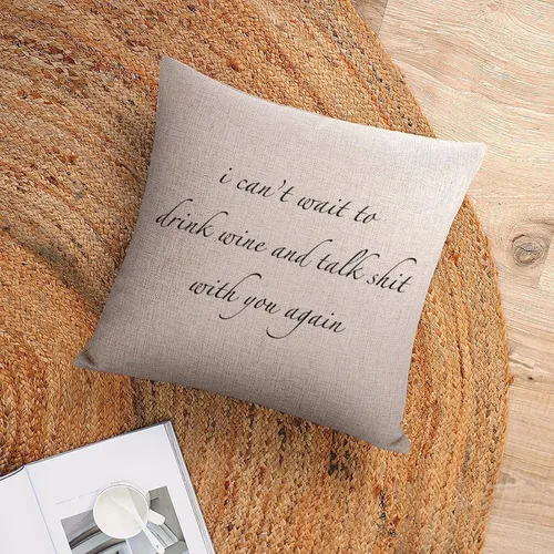 Vista 14 de Valentine Pillow Cases for Home Decor I Just Really Really Love You Throw Pillow Cover with Zipper Farmhouse Cushion Cover Cases 16"x16" Romantic
