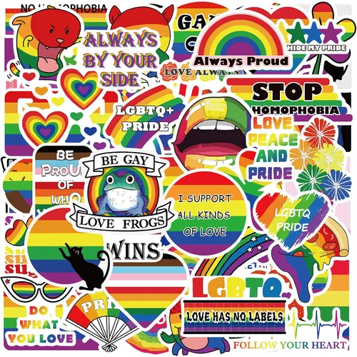 Vista 14 de Pride MLM - Paquete de 50 calcomanías (impermeables, LGBTQ)
