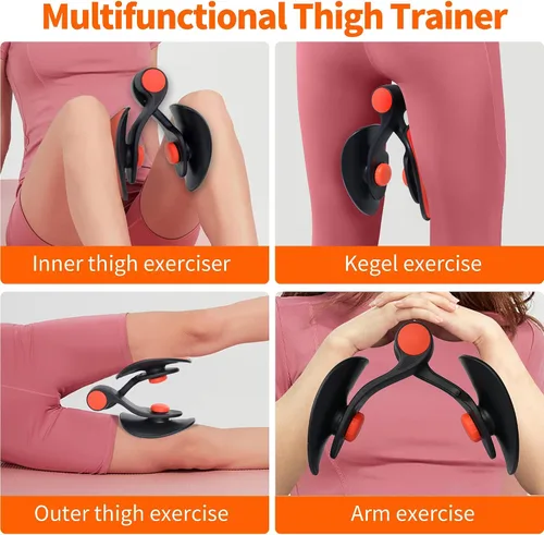 Vista 2 de Entrenador pélvico para hombres y mujeres, ejercitador de muslo, cadera, piernas, ejercitador de suelo pélvico, fortalecedor muscular, tónicos