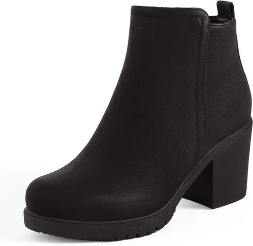 Vista 9 de DREAM PAIRS Women's Ankle Boots Chunky Heel Platform Fall Heeled Short Booties Shoes