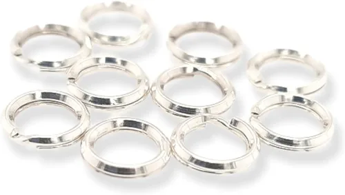 Vista 10 de 20 piezas de anillo redondo dividido de plata de ley de 0.138 in para abalorios y búsqueda de joyas por CRAFT WIRE